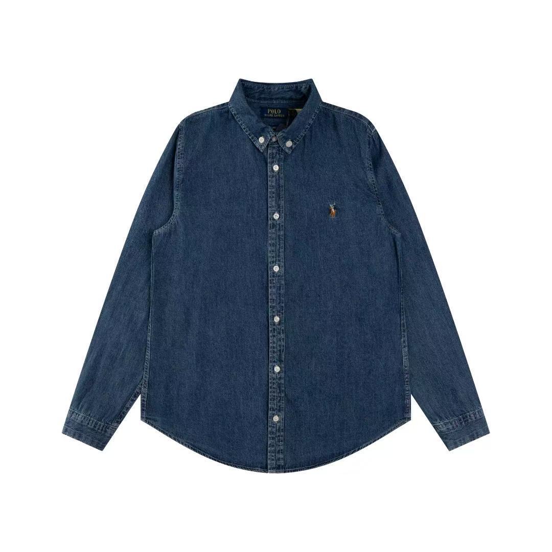 Polo Ralph Lauren Long Sleeve Shirt Denim Correct Logo